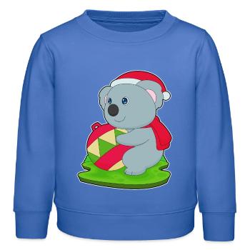 Cloche de Noël Koala - Sweat enfant bio Stanley/Stella - carolina blue - Devant - AI Model Kid Female (0cm)