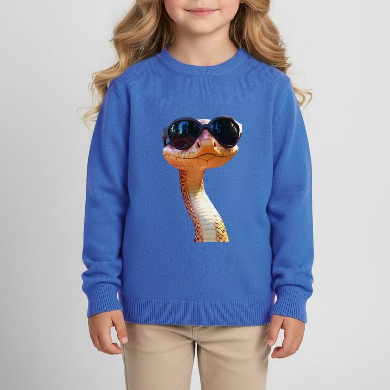 Snake Python Cobra Mamba Rattlesnake Snake Kids Organic Sweatshirt by Stanley/Stella