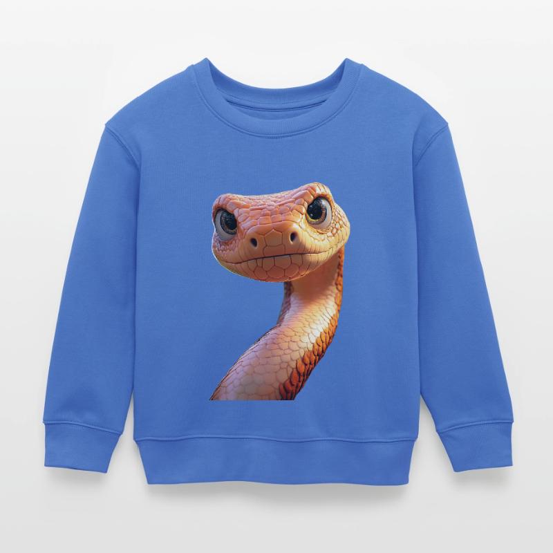 Schlange Python Kobra Mamba Klapperschlange Snake Kinder Organic Sweatshirt Mini Changer von Stanley/Stella