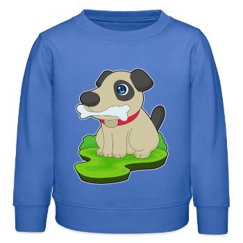 Os de chien - Sweat enfant bio Stanley/Stella - carolina blue - Devant - AI Model Kid Female (0cm)