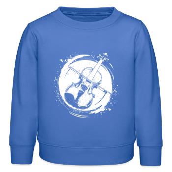 Violon - Sweat enfant bio Stanley/Stella - carolina blue - Devant - AI Model Kid Female (0cm)