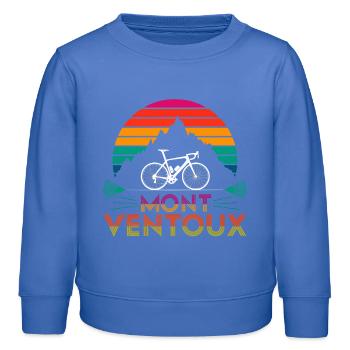 Mont Ventoux Fahrradtour - Kinder Organic Sweatshirt Mini Changer von Stanley/Stella - carolina Blue - Vorne - AI Model Kid Female (0cm)