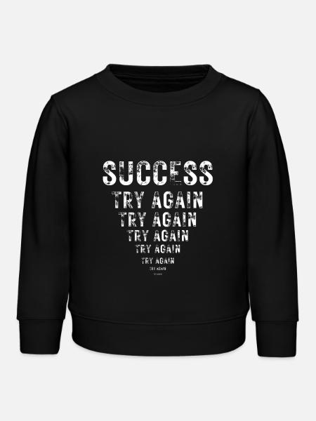 Succès Motivation Persévérance Agitation - Sweat enfant bio Stanley/Stella - noir