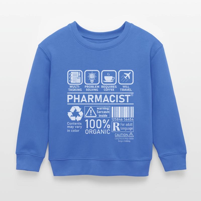 Pharmacist multi tasking problem solving Kinder Organic Sweatshirt Mini Changer von Stanley/Stella