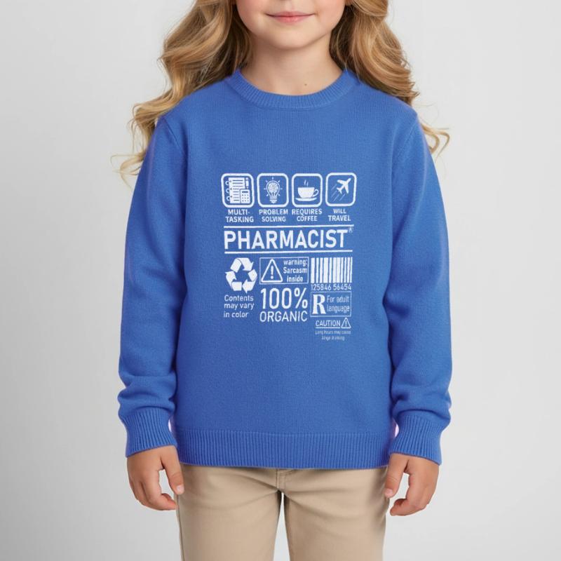 Pharmacist multi tasking problem solving Kinder Organic Sweatshirt Mini Changer von Stanley/Stella