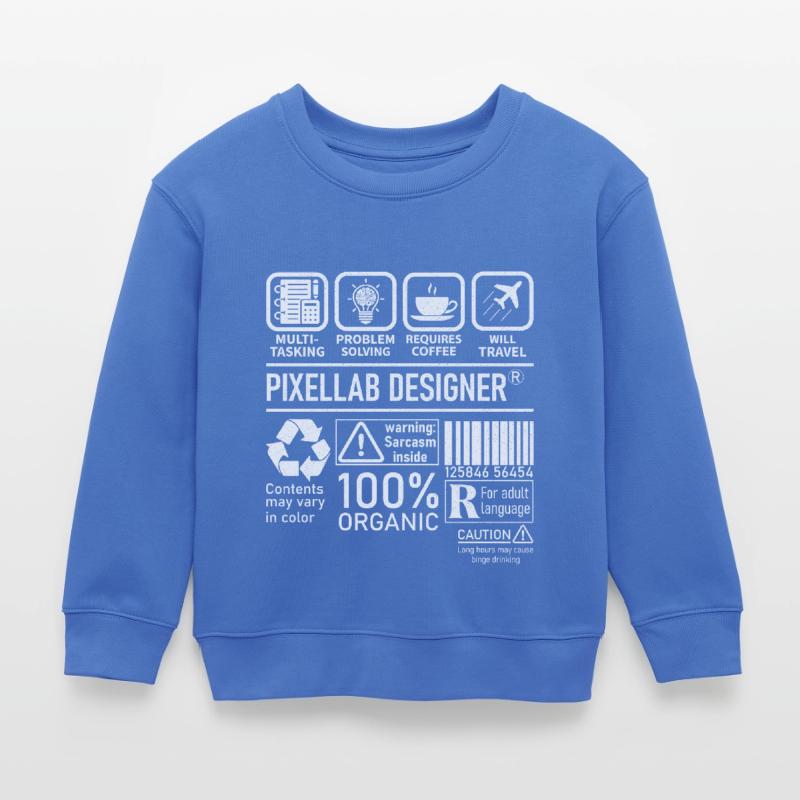 Pixellab Designer multi tasking problem solving Kinder Organic Sweatshirt Mini Changer von Stanley/Stella