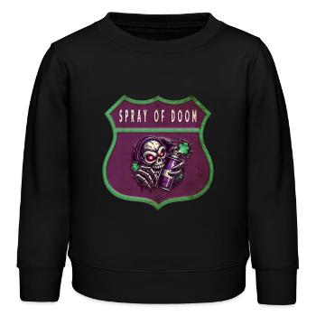 Pulvérisation de malheur - Sweat enfant bio Stanley/Stella - noir - Devant - AI Model Kid Male (0cm)