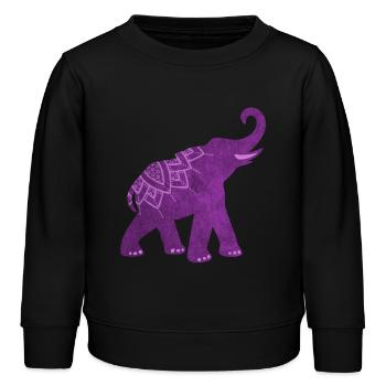 Yoga Mandala Indien Yoga Namaste Meditation om - Kinder Organic Sweatshirt Mini Changer von Stanley/Stella - Schwarz - Vorne - AI Model Kid Male (0cm)