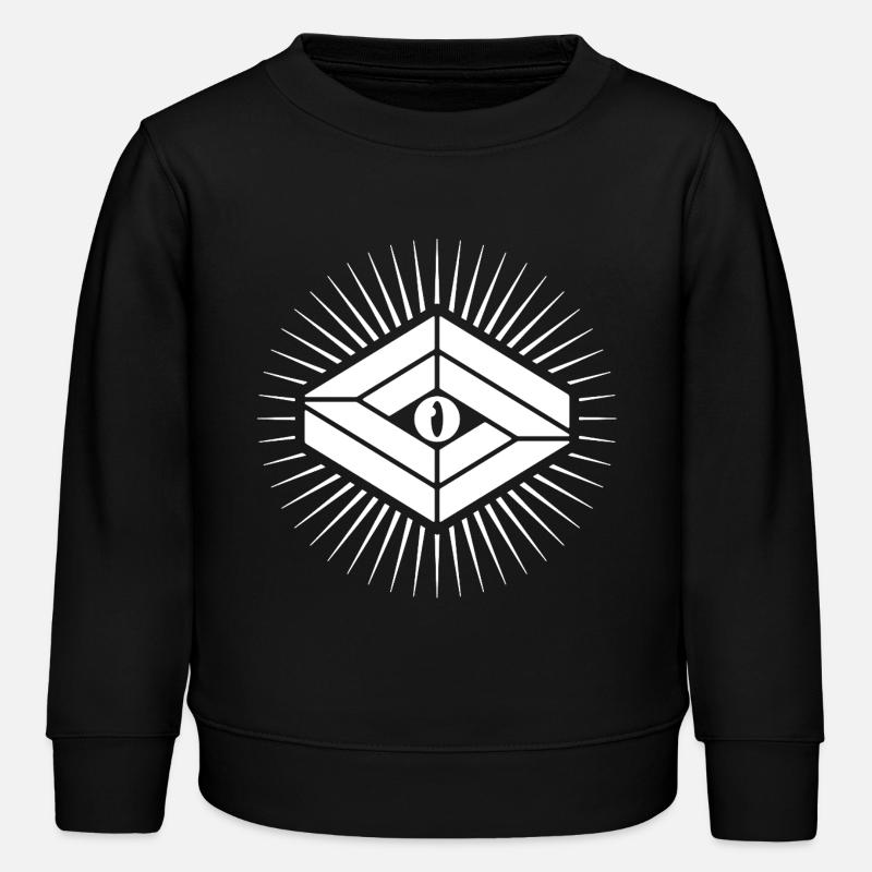 œil de chat - Sweat enfant bio Stanley/Stella - noir
