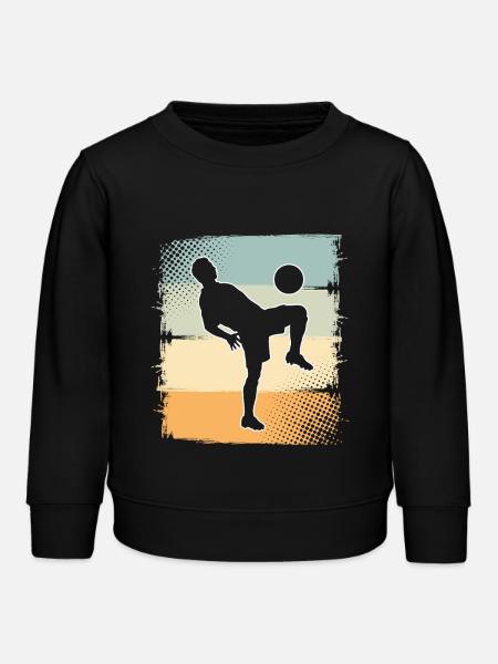 Fußball - Kinder Organic Sweatshirt Mini Changer von Stanley/Stella - Schwarz