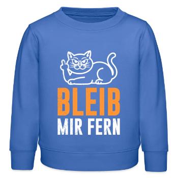 Majorque STAY AWAY FROM ME Anti Flirt Drôle - Sweat enfant bio Stanley/Stella - carolina blue - Devant - AI Model Kid Female (0cm)