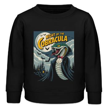 La nuit du cobra vampire suceur de sang Halloween - Sweat enfant bio Stanley/Stella - noir - Devant - AI Model Kid Male (0cm)