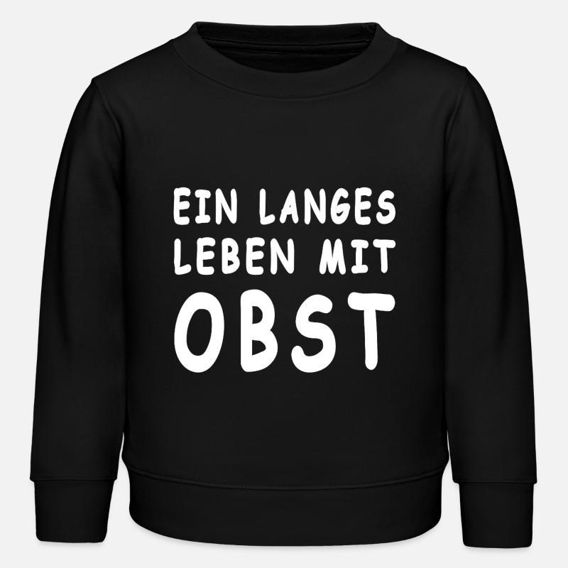 Obst - Kinder Organic Sweatshirt Mini Changer von Stanley/Stella - Schwarz