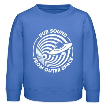 Dub Space UFO Vortex - Kids Organic Sweatshirt by Stanley/Stella - carolina blue - Front - AI Model Kid Female (0cm)