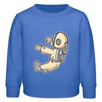 Space - Kids Organic Sweatshirt by Stanley/Stella - carolina blue - Front - AI Model Kid Female (0cm)