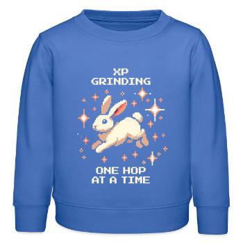 Broyage XP | Hoppel Progress - Sweat enfant bio Stanley/Stella - carolina blue - Devant - AI Model Kid Female (0cm)