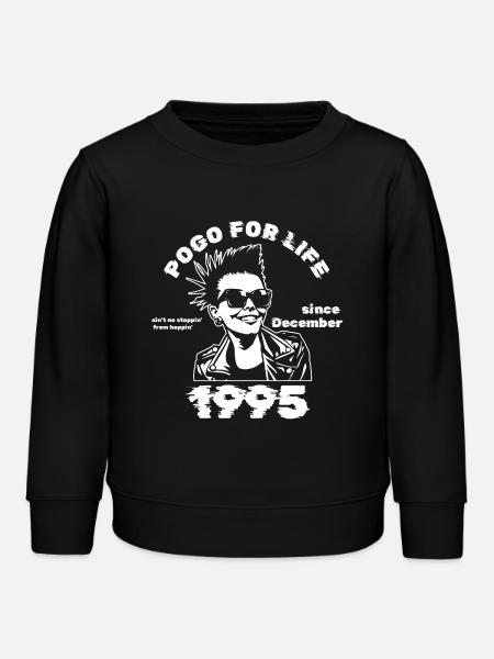 30-årsdag Pogo for livet siden 12/1995 - Genser barn økologisk Stanley/Stella - svart