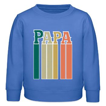 Papa - Sweat enfant bio Stanley/Stella - carolina blue - Devant - AI Model Kid Female (0cm)