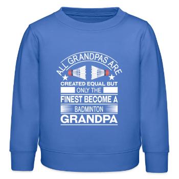 Badminton - Sweat enfant bio Stanley/Stella - carolina blue - Devant - AI Model Kid Female (0cm)