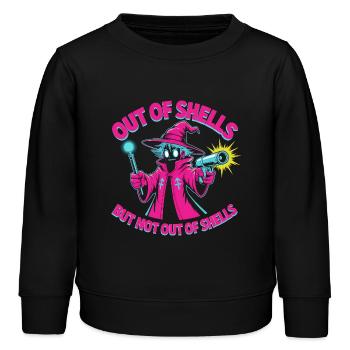 Hors de sorts mais pas de coquilles - Cool Wizard - Sweat enfant bio Stanley/Stella - noir - Devant - AI Model Kid Male (0cm)