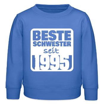 Frères et sœurs 1995 - Sweat enfant bio Stanley/Stella - carolina blue - Devant - AI Model Kid Female (0cm)