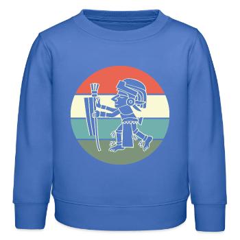 Inca du calendrier maya aztèque - Sweat enfant bio Stanley/Stella - carolina blue - Devant - AI Model Kid Female (0cm)