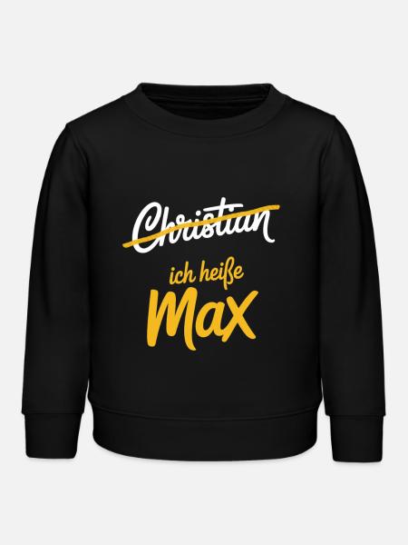 Christian Max Romper - Kids Organic Sweatshirt by Stanley/Stella - black