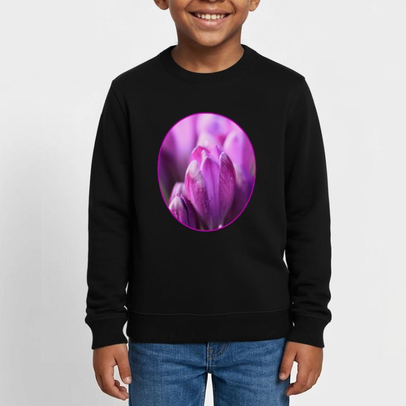Crocus Crocus Fleurs violettes Crocus Bourgeon de crocus Sweat enfant bio Stanley/Stella