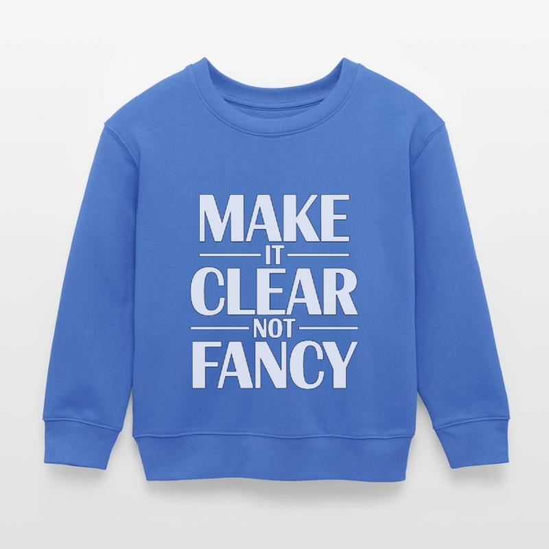 Designer Educator Make It Clear Visual Designer Kinder Organic Sweatshirt Mini Changer von Stanley/Stella