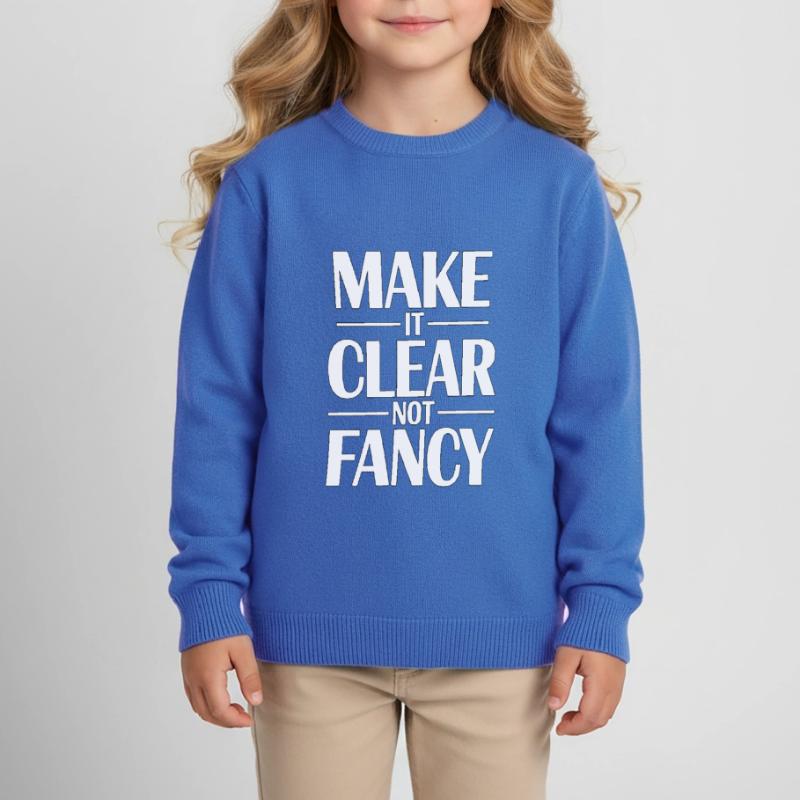 Designer Educator Make It Clear Visual Designer Kinder Organic Sweatshirt Mini Changer von Stanley/Stella