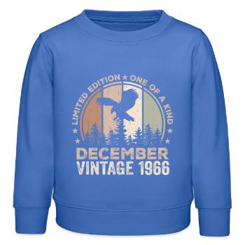 Incomparable since December 1966 58 Anniversary - Kids Organic Sweatshirt by Stanley/Stella - carolina blue - Front - AI Model Kid Female (0cm)
