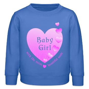 Bébé - Sweat enfant bio Stanley/Stella - carolina blue - Devant - AI Model Kid Female (0cm)