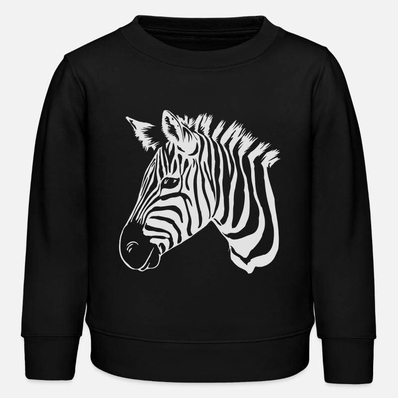 zèbre - Sweat enfant bio Stanley/Stella - noir