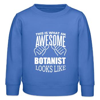 botanique - Sweat enfant bio Stanley/Stella - carolina blue - Devant - AI Model Kid Female (0cm)