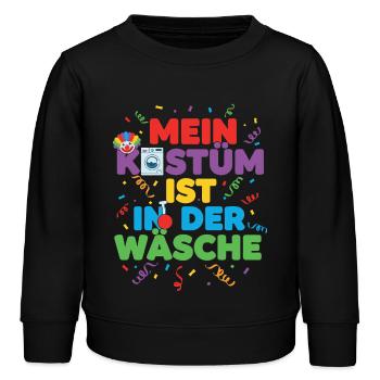 Mon cadeau de clown en lingerie costumé - Sweat enfant bio Stanley/Stella - noir - Devant - AI Model Kid Male (0cm)