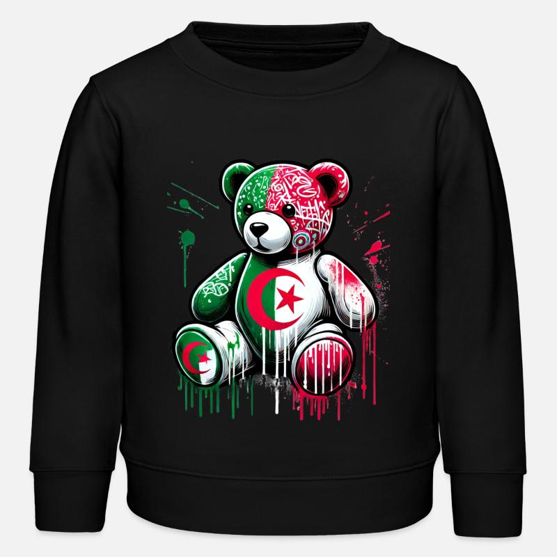 Ourson Dz Art - Sweat enfant bio Stanley/Stella - noir