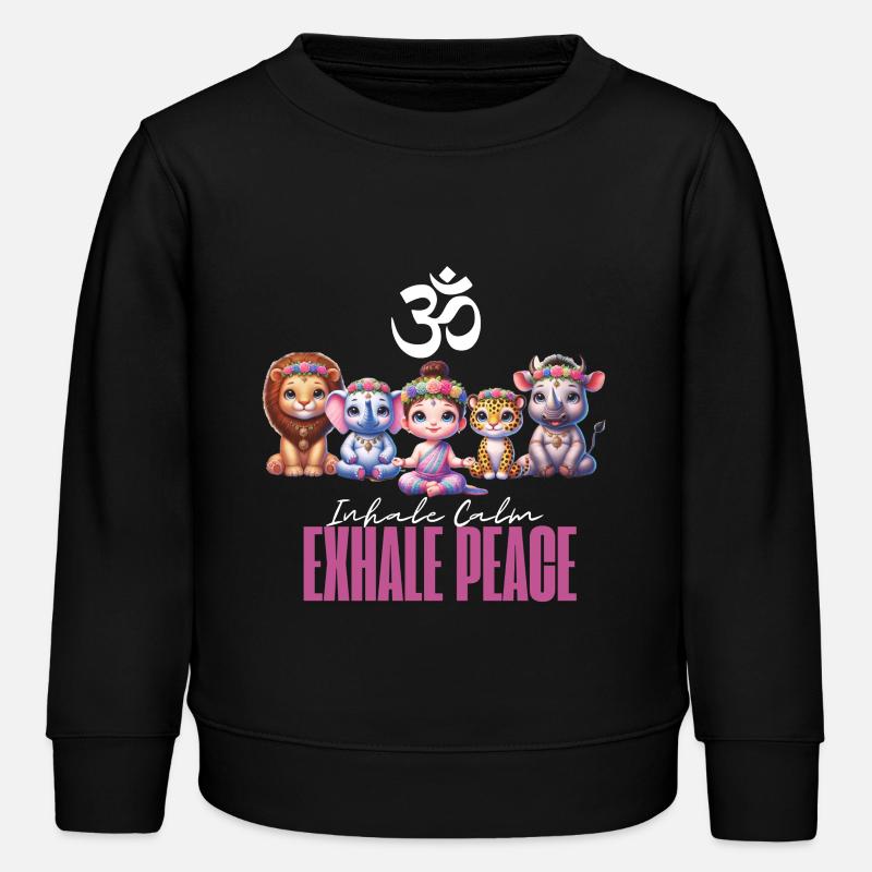 Meditation Squad - Kinder Organic Sweatshirt Mini Changer von Stanley/Stella - Schwarz