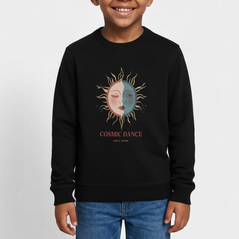 Cosmic Dance Spiritual Gift Kids Organic Sweatshirt by Stanley/Stella
