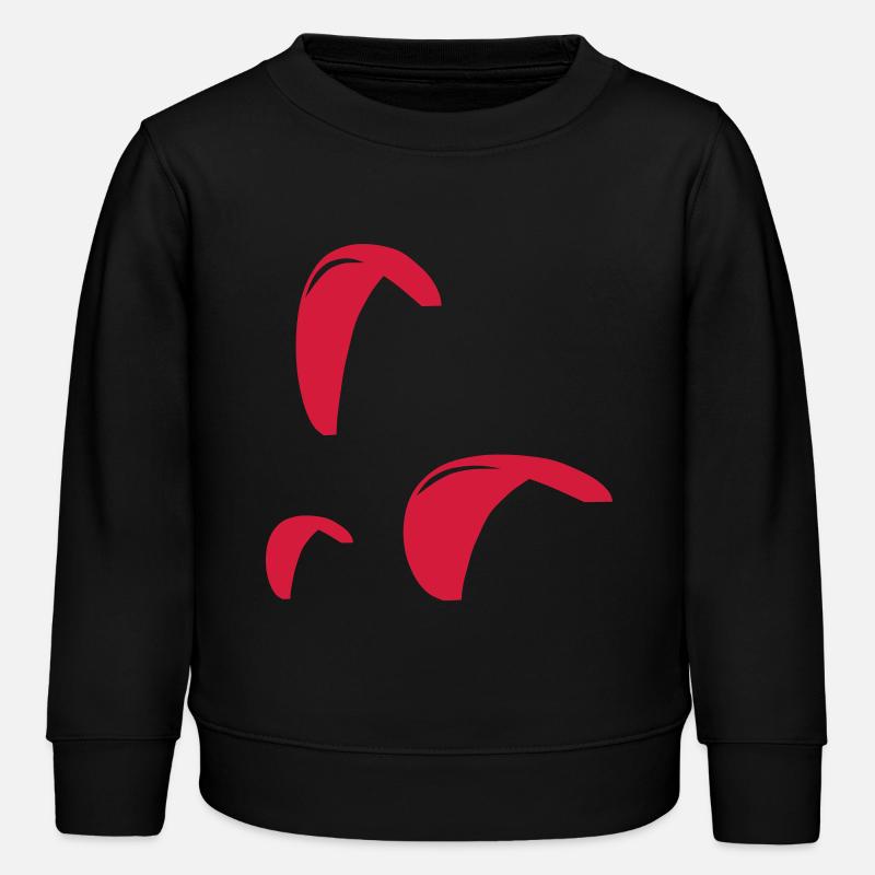 paragliding_2 - Kids Organic Sweatshirt by Stanley/Stella - black