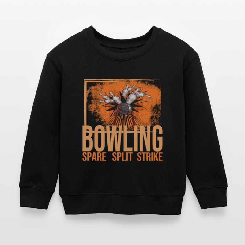 Bowling - Spare - Split - Strike Kinder Organic Sweatshirt Mini Changer von Stanley/Stella