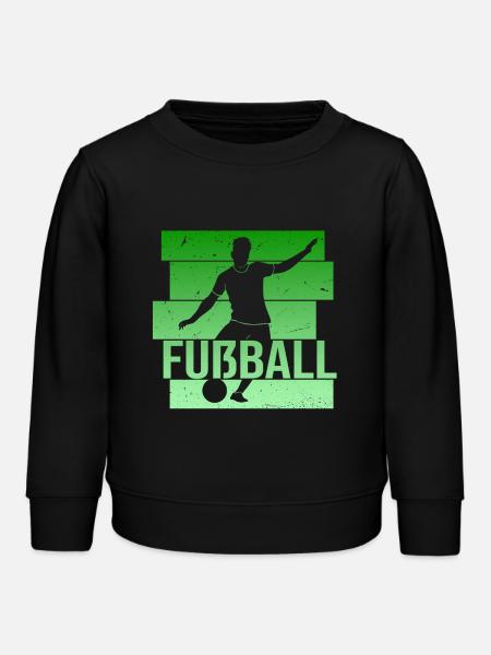 Fußball - Kinder Organic Sweatshirt Mini Changer von Stanley/Stella - Schwarz
