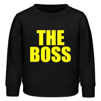 The boss - Sweat enfant bio Stanley/Stella - noir - Devant - AI Model Kid Male (0cm)