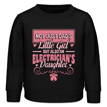Fille électricienne - Sweat enfant bio Stanley/Stella - noir - Devant - AI Model Kid Male (0cm)