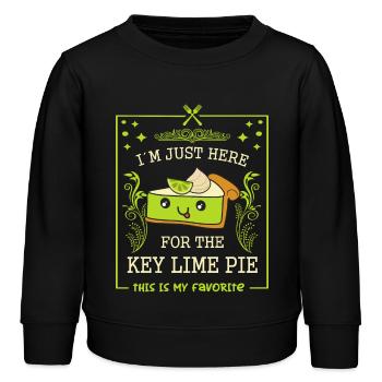 Gâteau au citron vert - Sweat enfant bio Stanley/Stella - noir - Devant - AI Model Kid Male (0cm)