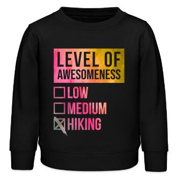 Randonnée - Sweat enfant bio Stanley/Stella - noir - Devant - AI Model Kid Male (0cm)