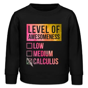 calcul - Sweat enfant bio Stanley/Stella - noir - Devant - AI Model Kid Male (0cm)