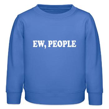 ew people - Kinder Organic Sweatshirt Mini Changer von Stanley/Stella - carolina Blue - Vorne - AI Model Kid Female (0cm)