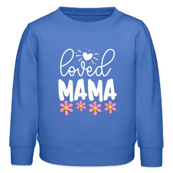 Geliebte Mama - Kinder Organic Sweatshirt Mini Changer von Stanley/Stella - carolina Blue - Vorne - AI Model Kid Female (0cm)