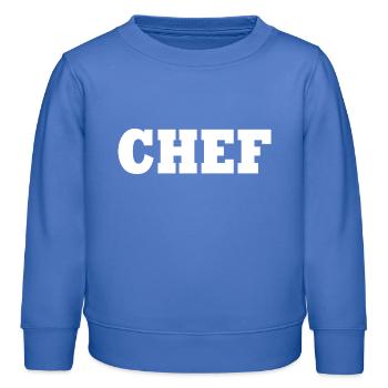 Chef - Kinder Organic Sweatshirt Mini Changer von Stanley/Stella - carolina Blue - Vorne - AI Model Kid Female (0cm)