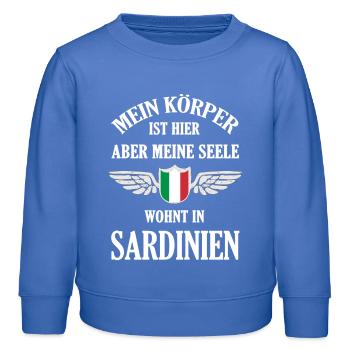 Sardinien Sehnsucht – Paradies zwischen Meer und B - Kinder Organic Sweatshirt Mini Changer von Stanley/Stella - carolina Blue - Vorne - AI Model Kid Female (0cm)